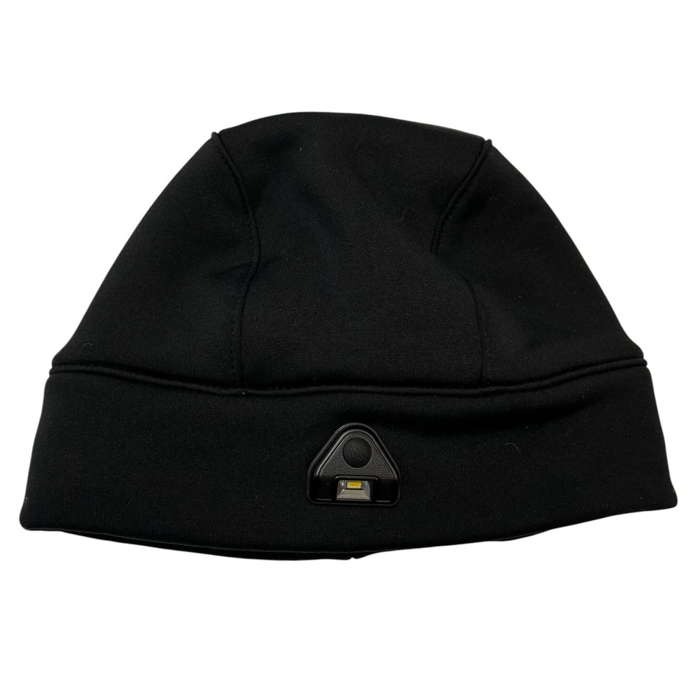 Lands End Led Beanie Hat Black OS Pathfinder II Rechargeable Outdoor Hiking